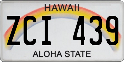 HI license plate ZCI439