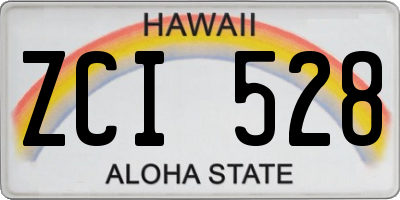 HI license plate ZCI528