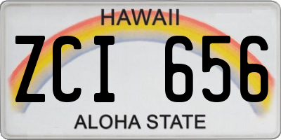 HI license plate ZCI656