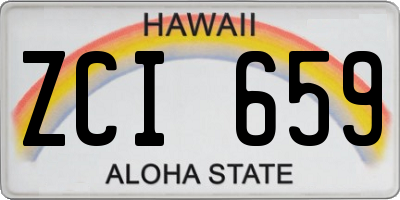 HI license plate ZCI659
