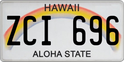 HI license plate ZCI696