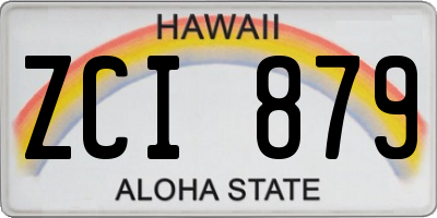 HI license plate ZCI879