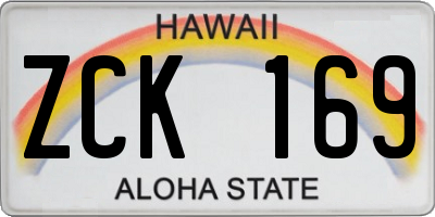 HI license plate ZCK169