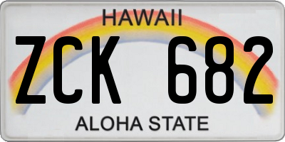 HI license plate ZCK682