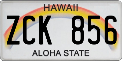 HI license plate ZCK856