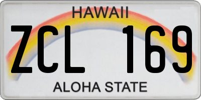 HI license plate ZCL169