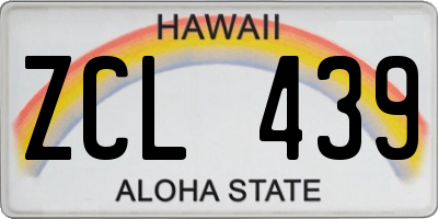HI license plate ZCL439