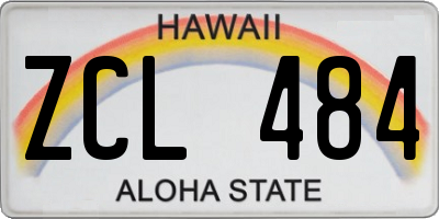 HI license plate ZCL484