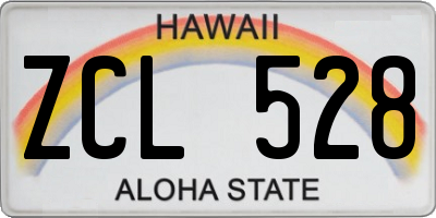 HI license plate ZCL528