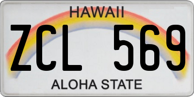 HI license plate ZCL569