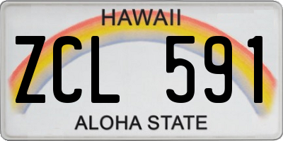 HI license plate ZCL591