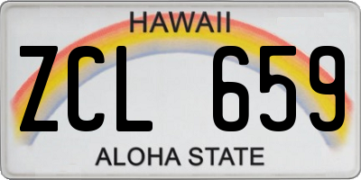 HI license plate ZCL659