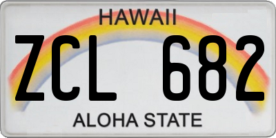 HI license plate ZCL682
