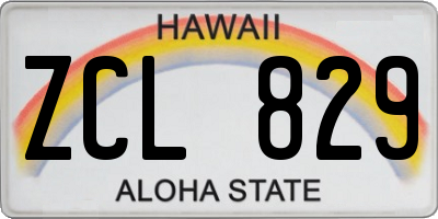 HI license plate ZCL829