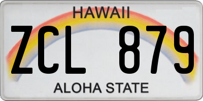 HI license plate ZCL879