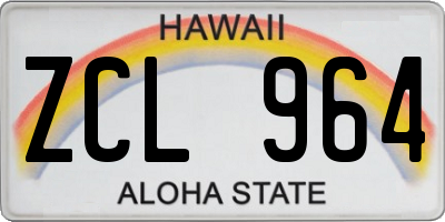 HI license plate ZCL964