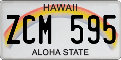 HI license plate ZCM595