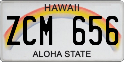 HI license plate ZCM656