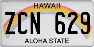 HI license plate ZCN629