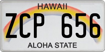 HI license plate ZCP656