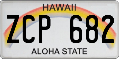 HI license plate ZCP682