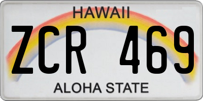 HI license plate ZCR469
