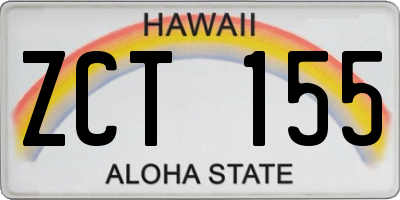 HI license plate ZCT155