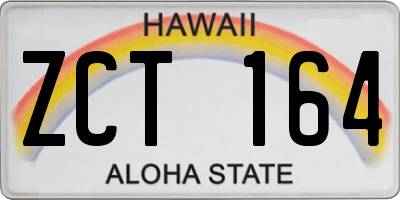 HI license plate ZCT164