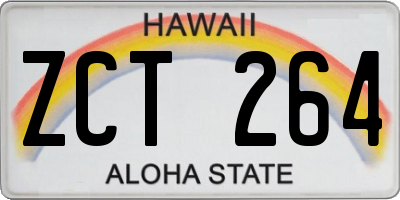 HI license plate ZCT264
