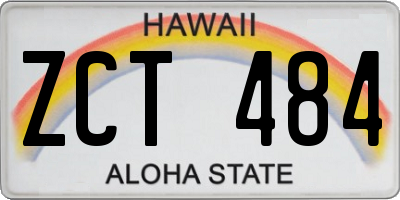 HI license plate ZCT484