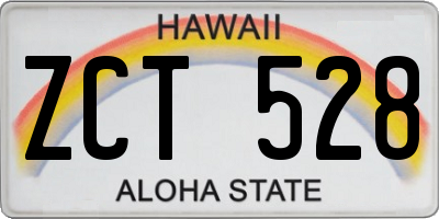 HI license plate ZCT528