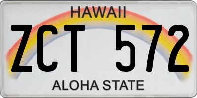 HI license plate ZCT572