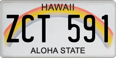 HI license plate ZCT591