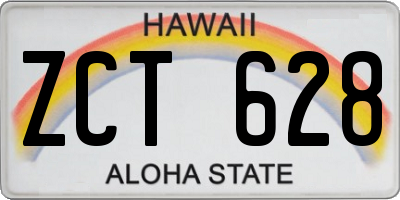 HI license plate ZCT628