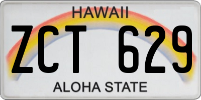 HI license plate ZCT629