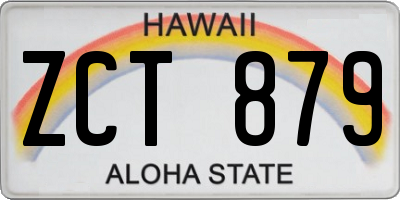 HI license plate ZCT879