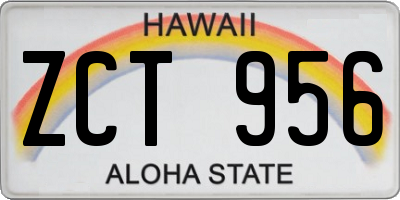 HI license plate ZCT956