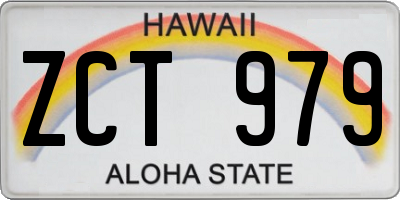 HI license plate ZCT979