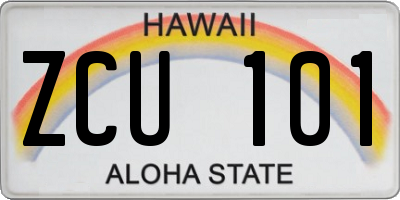 HI license plate ZCU101