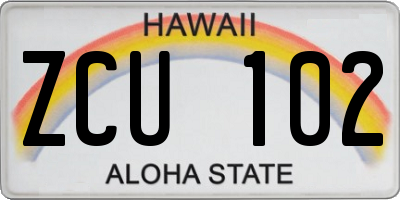 HI license plate ZCU102