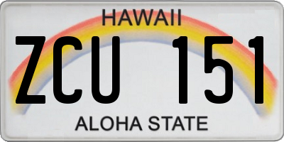 HI license plate ZCU151