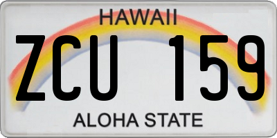 HI license plate ZCU159