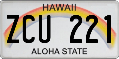 HI license plate ZCU221