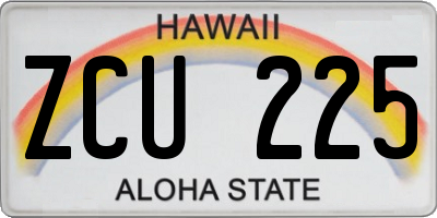 HI license plate ZCU225