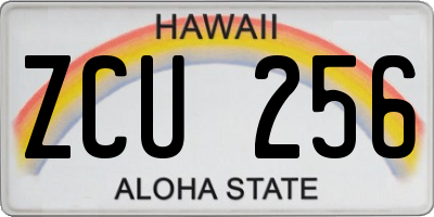 HI license plate ZCU256