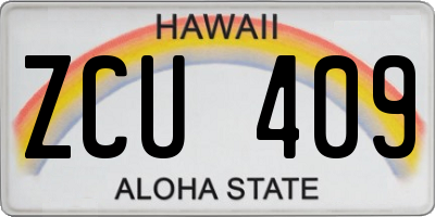 HI license plate ZCU409