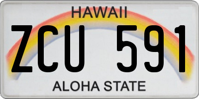 HI license plate ZCU591