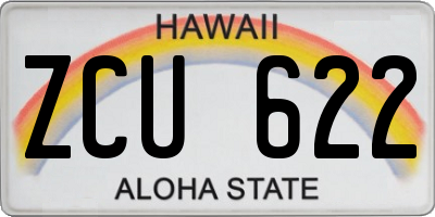 HI license plate ZCU622