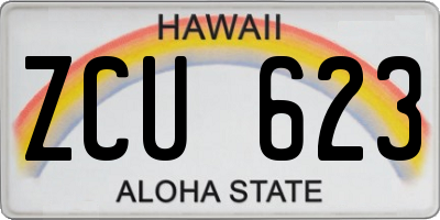 HI license plate ZCU623