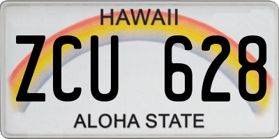 HI license plate ZCU628